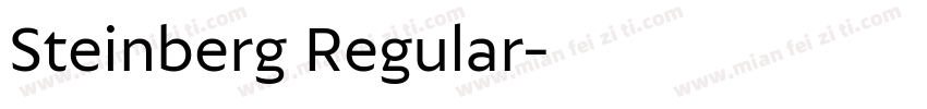 Steinberg Regular字体转换